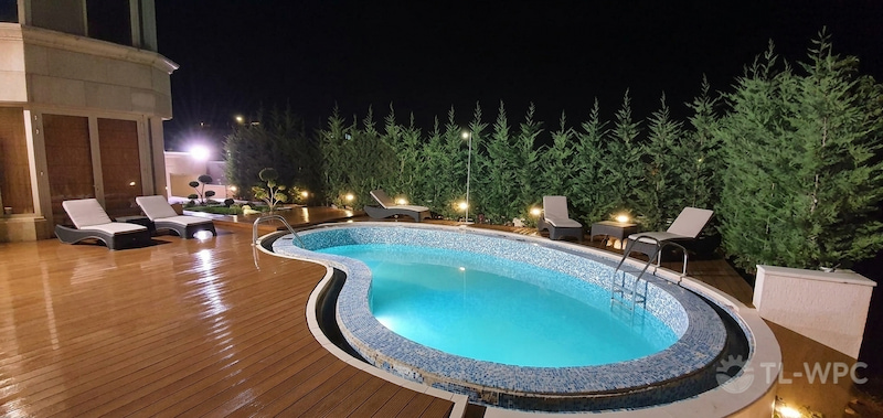 TL 3D embossed wpc decking 