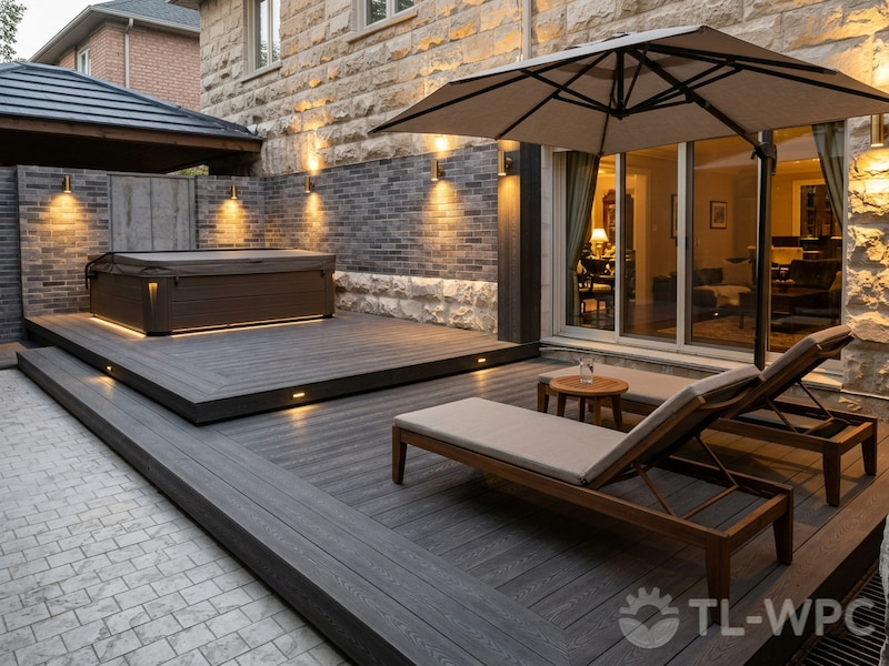 deep embossed wpc decking