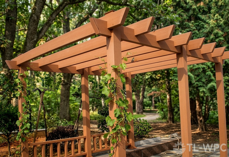 tl wpc waterproof garden rails